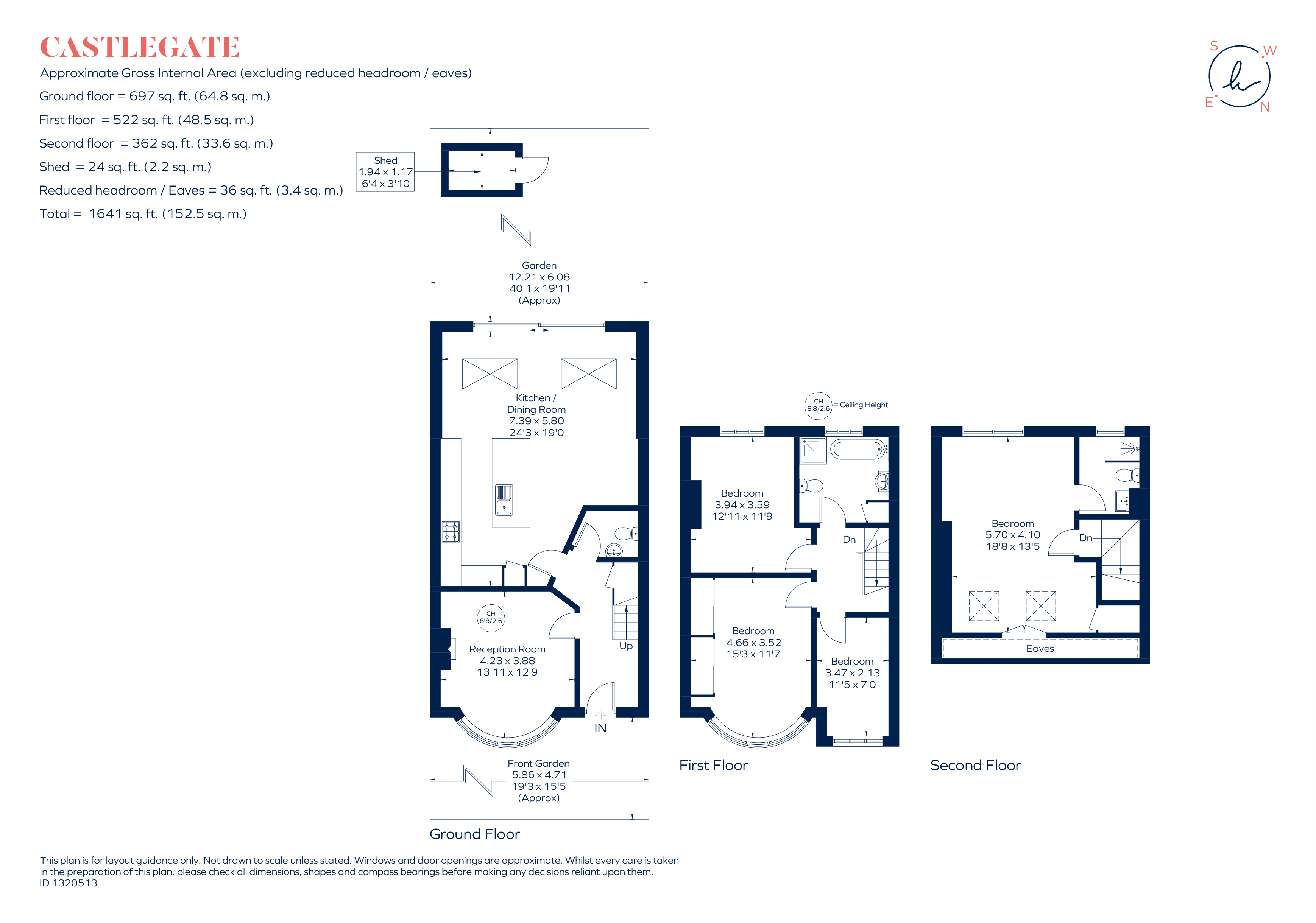 6, Castlegate, Richmond floorplan