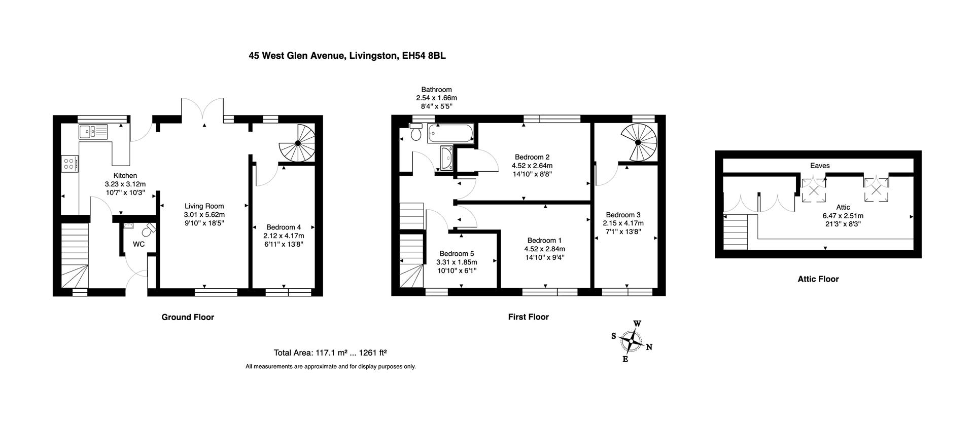 45, West Glen Avenue, Livingston floorplan