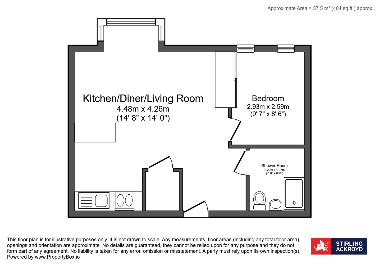 Flat 13, Dalwood House, 73, London Road, Romford floorplan
