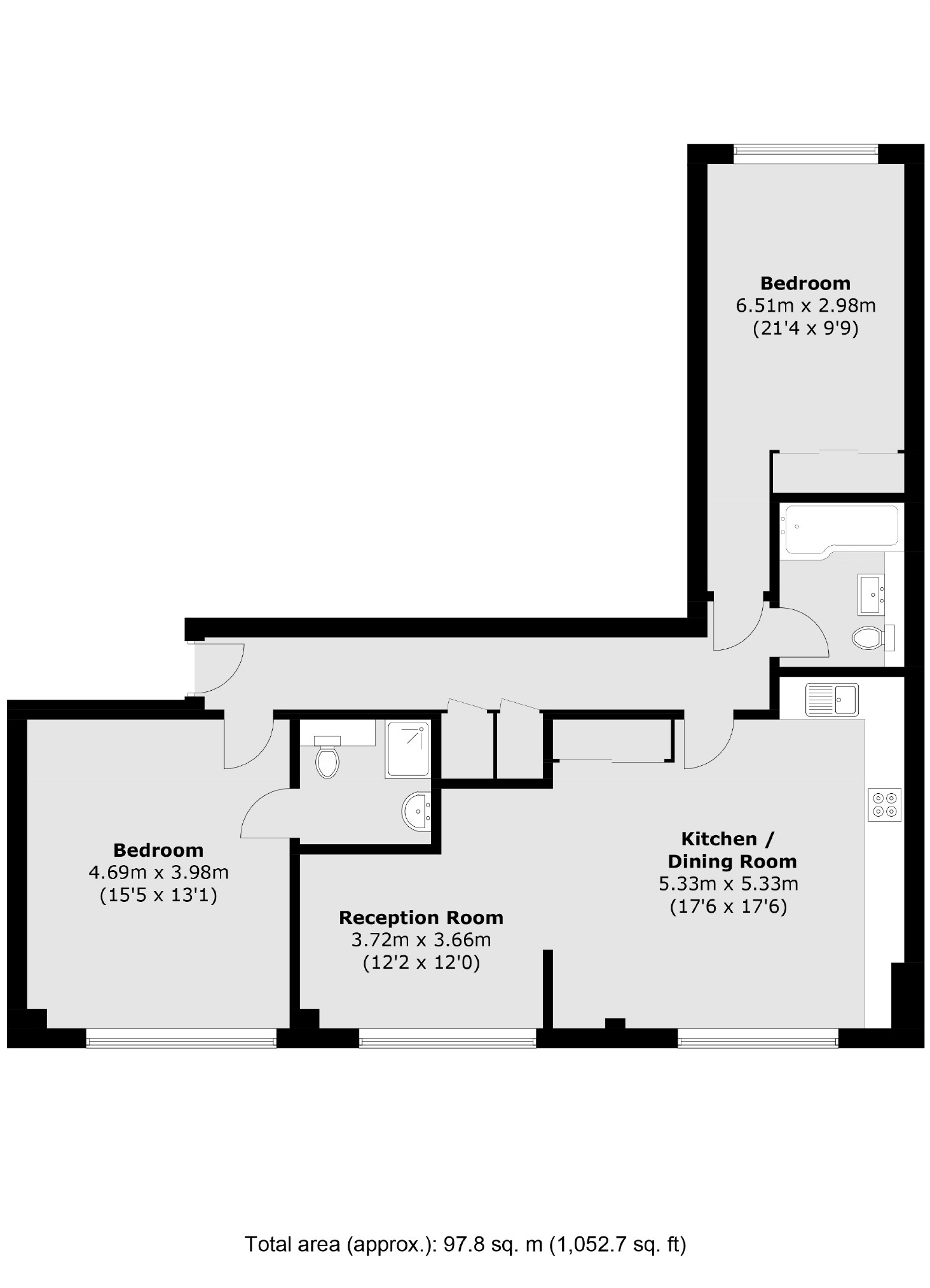 Unit 1, 166, Tower Bridge Road, London floorplan