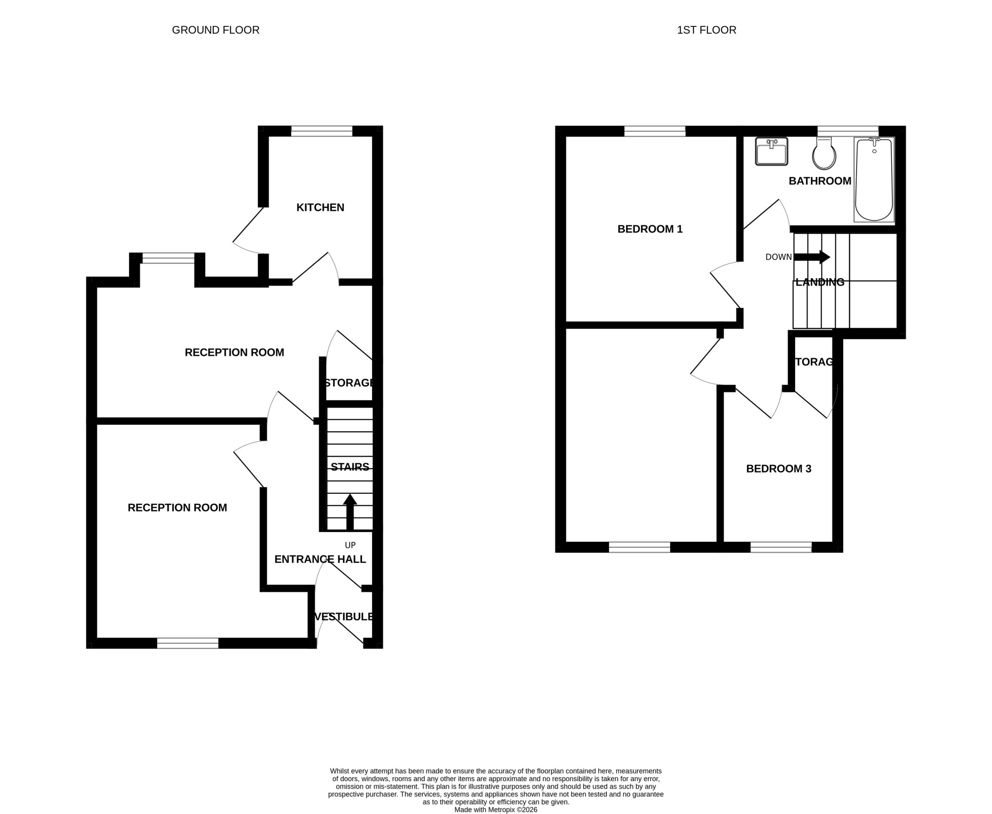 52, Castleton Road, Preston floorplan