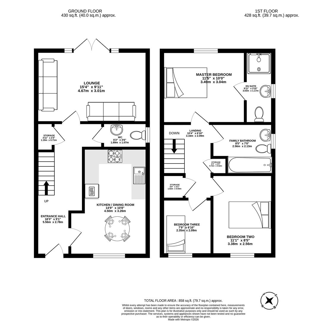 7, Swallow Grove, Preston floorplan