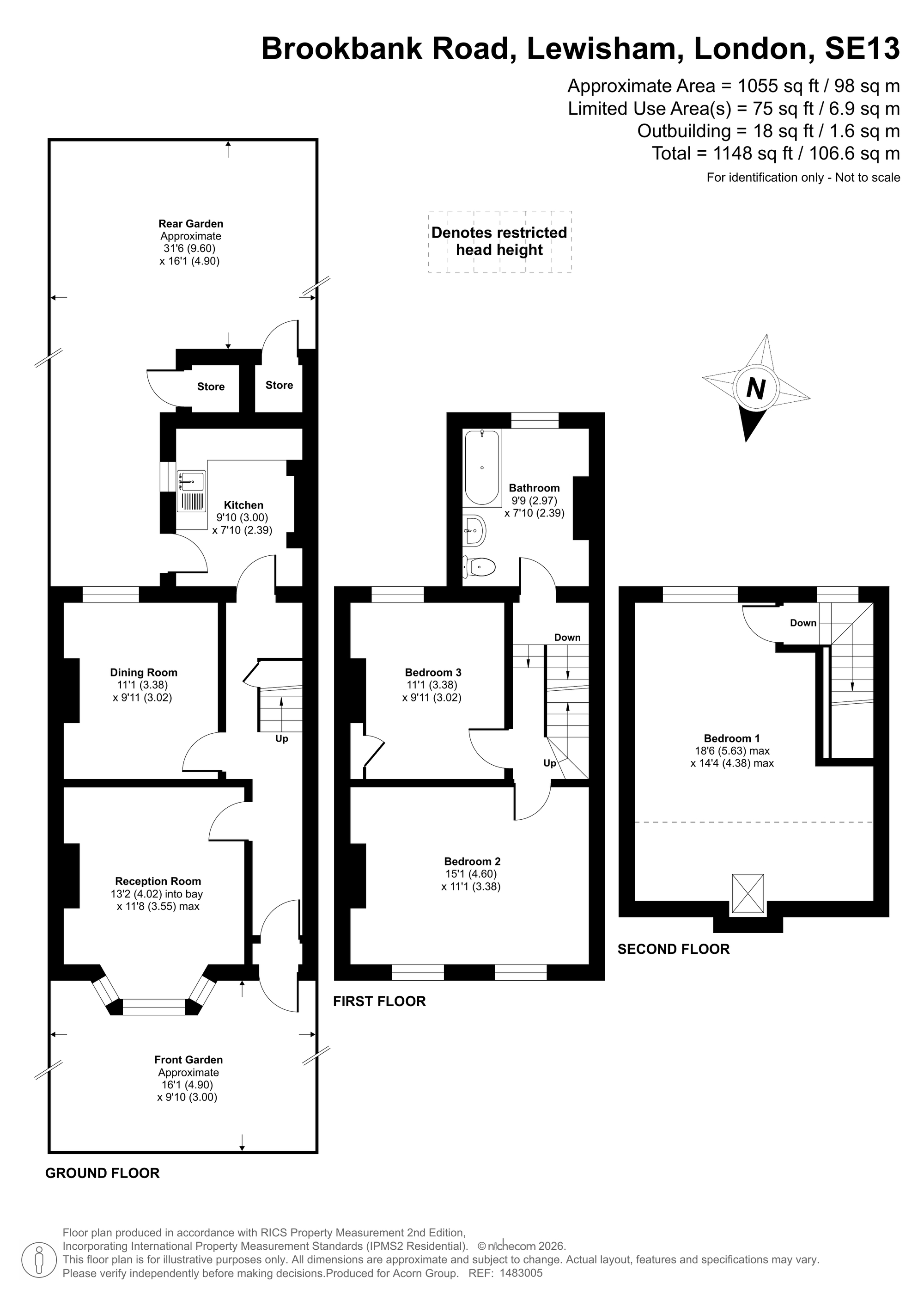 61, Brookbank Road, London floorplan