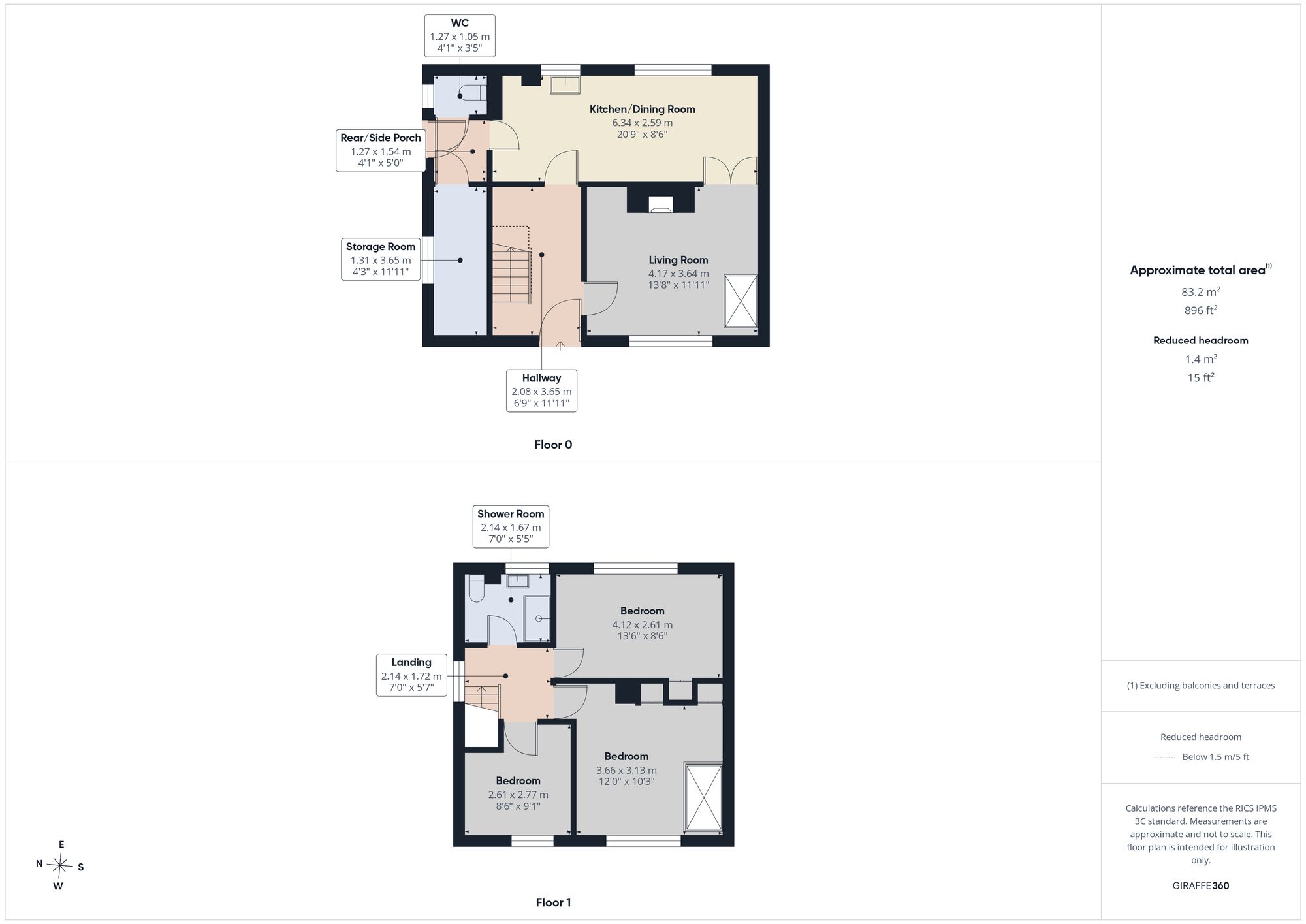 13 Glan Ebbw, Abertillery floorplan