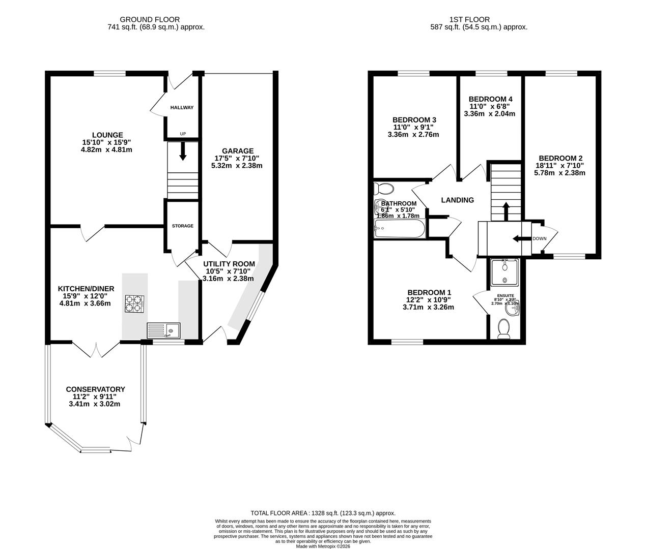 6, The Fairways, Chesterfield floorplan