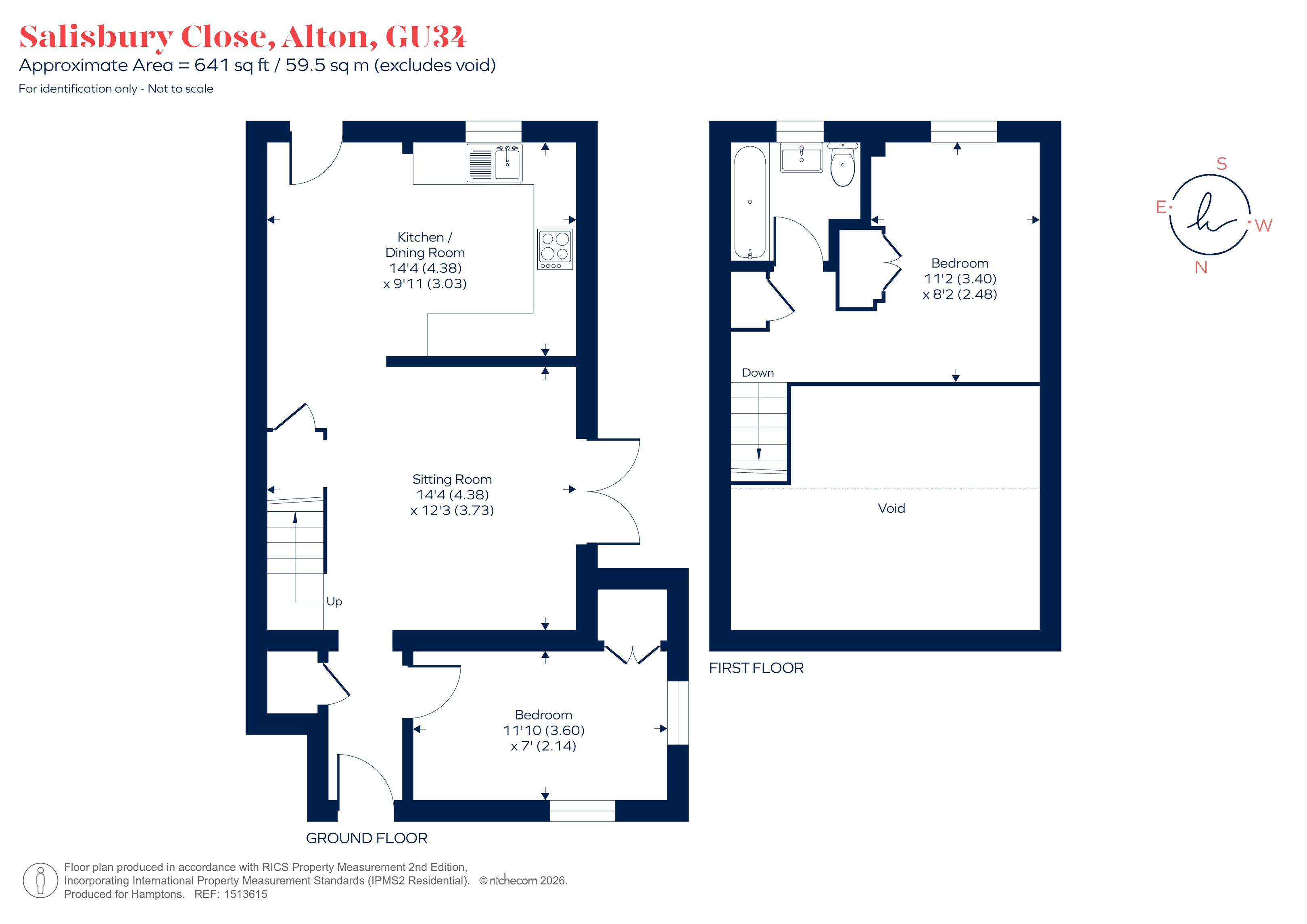 58, Salisbury Close, Alton floorplan