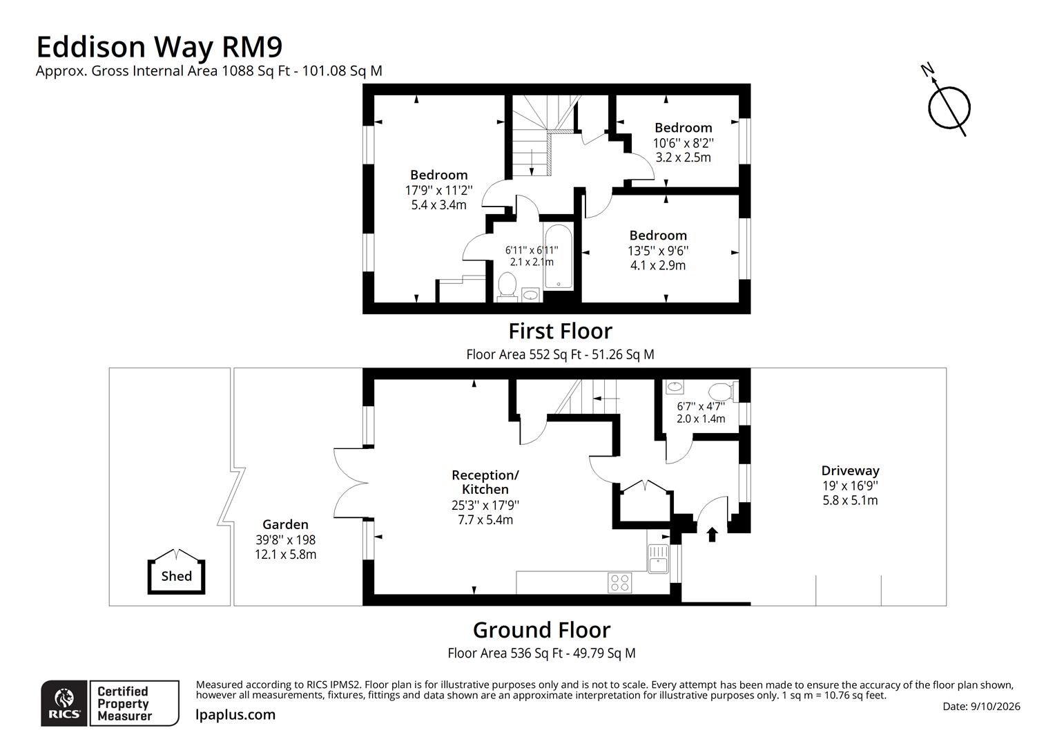 8, Edison Way, Dagenham floorplan