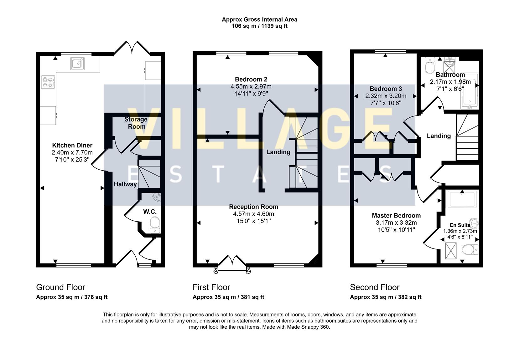 51, Wordsworth Gardens, Borehamwood floorplan