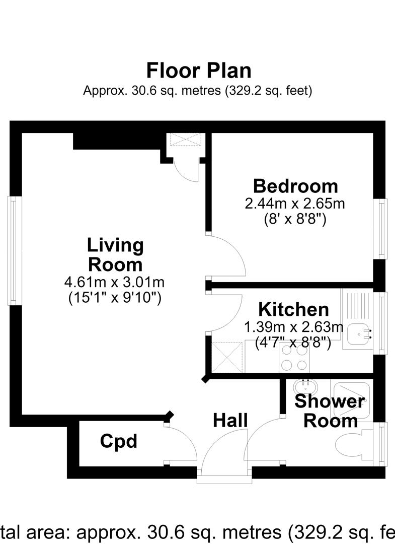 129, High Street, Cambridge floorplan