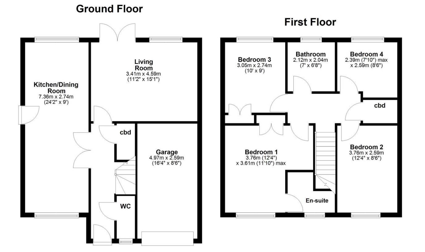 18, Harden Close, Corby floorplan