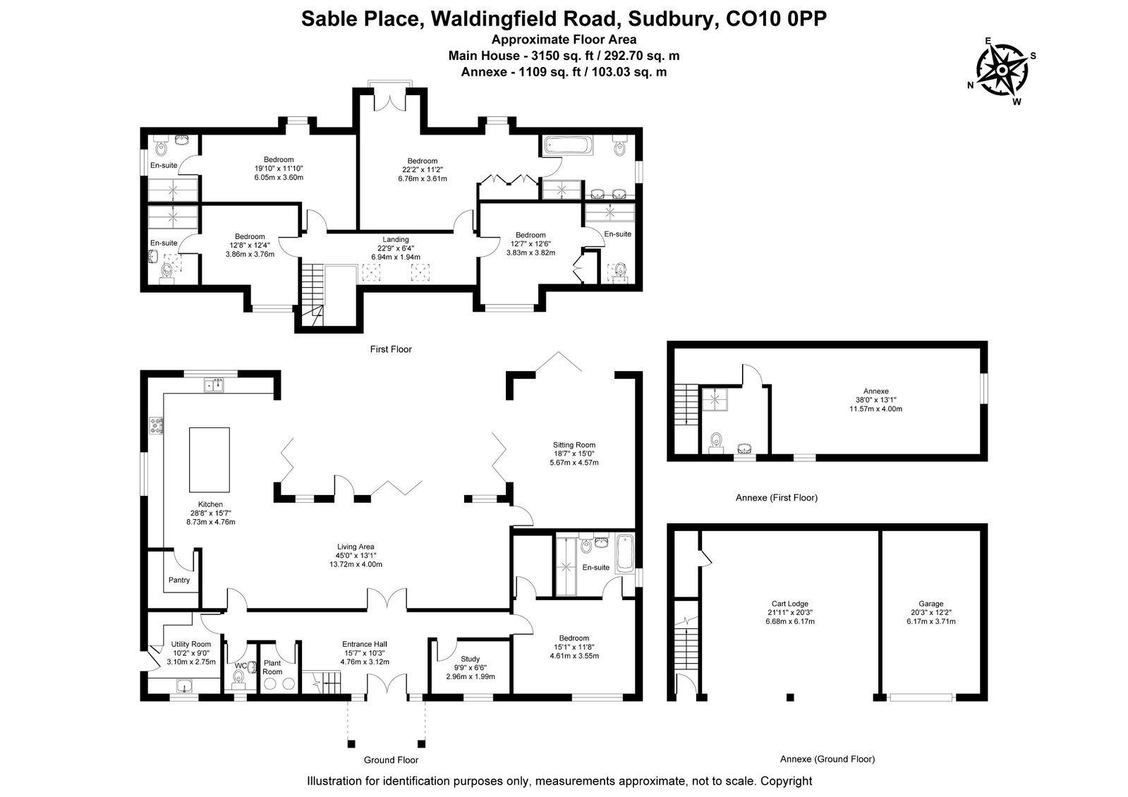 Sable Place, Waldingfield Road, Sudbury floorplan