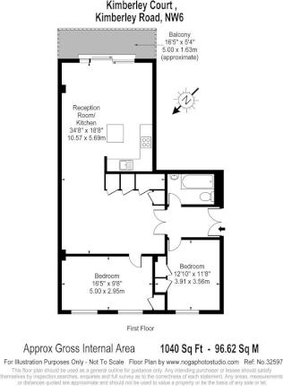 2 Bedrooms Flat to rent in Kimberley Road, London NW6