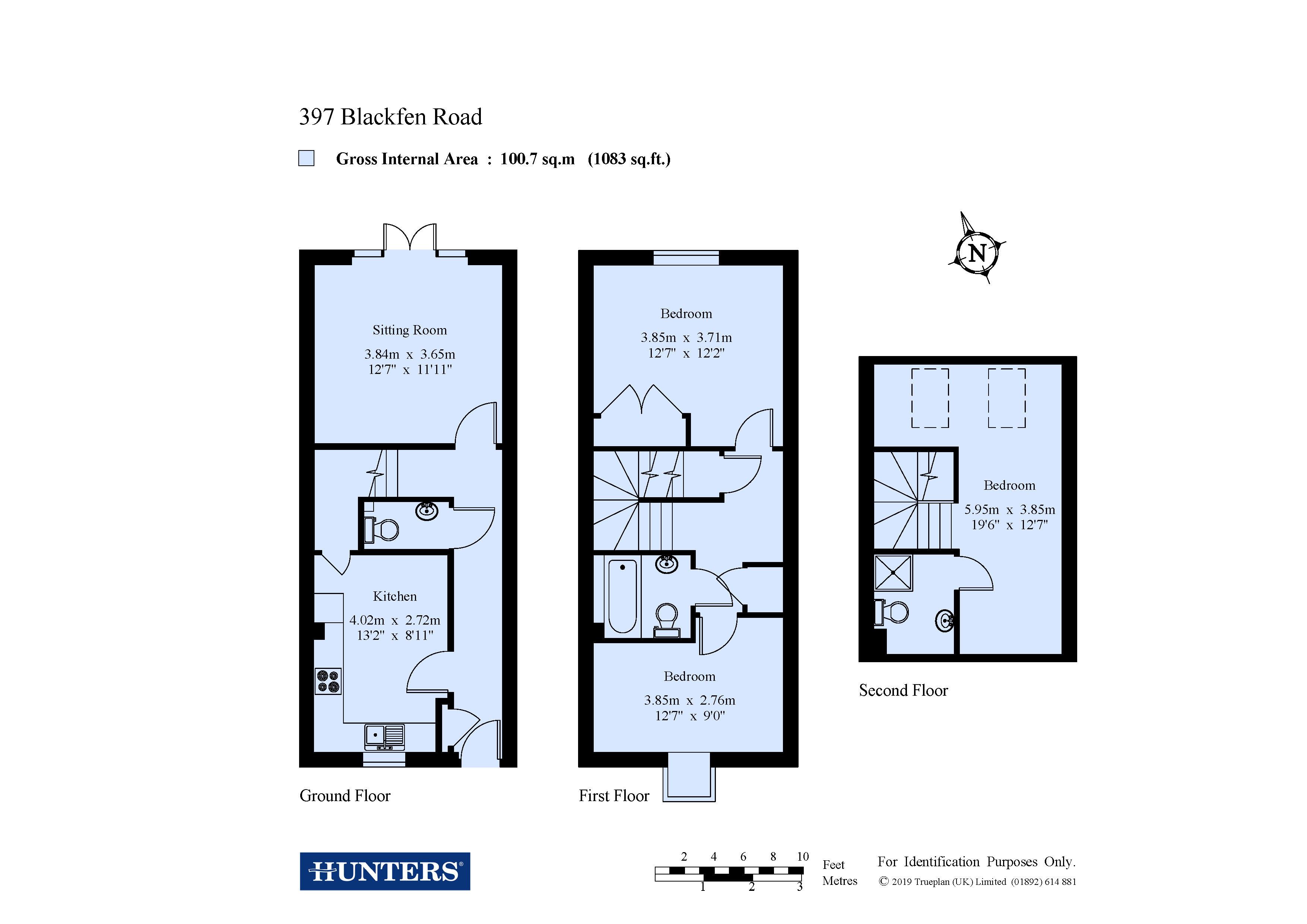 3 Bedrooms Terraced house for sale in Blackfen Road, Sidcup, Kent DA15