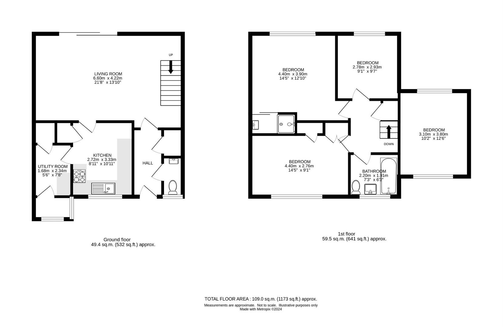 89, Park Hill Rise, Croydon floorplan
