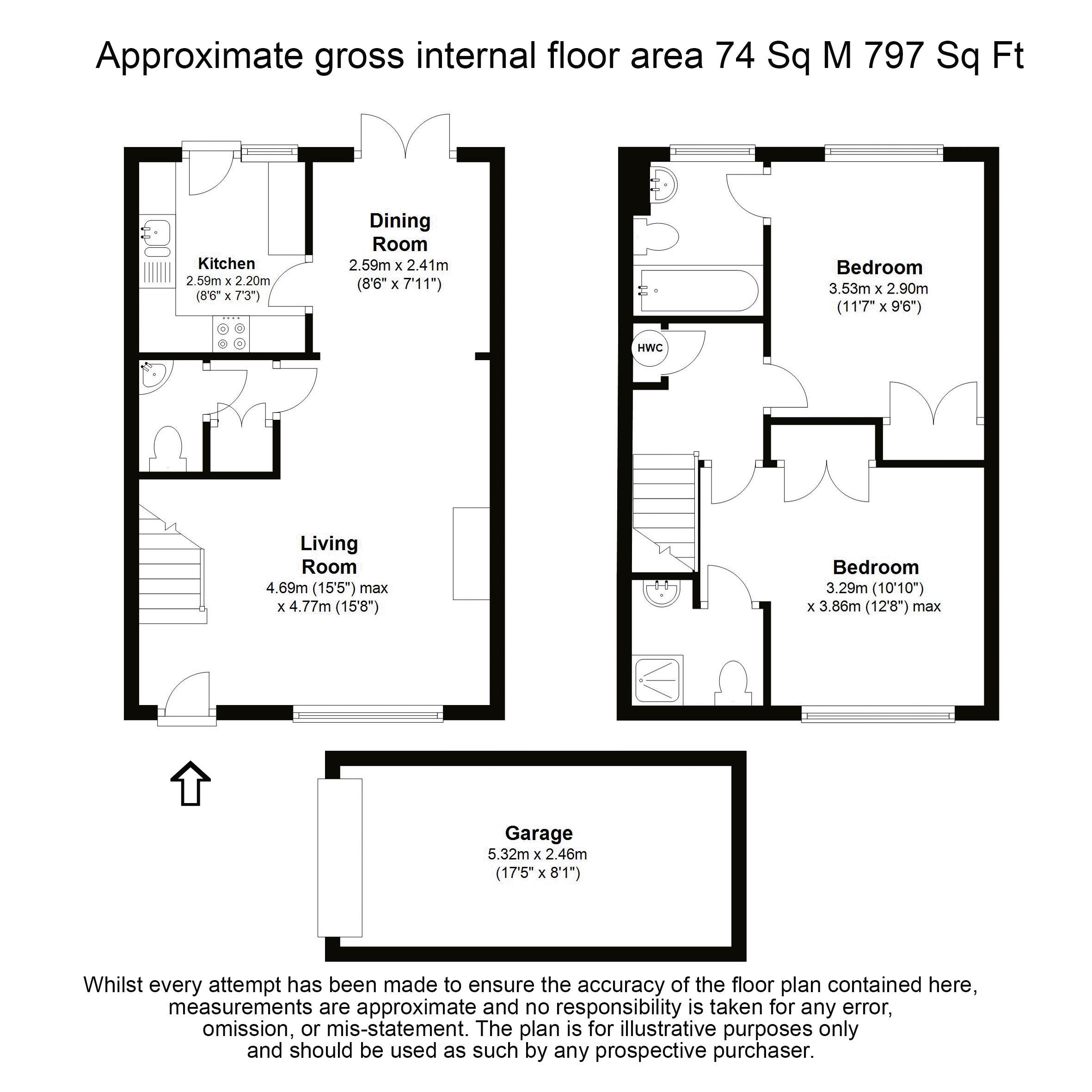 2 Bedrooms Terraced house for sale in Aspen Square, Weybridge KT13