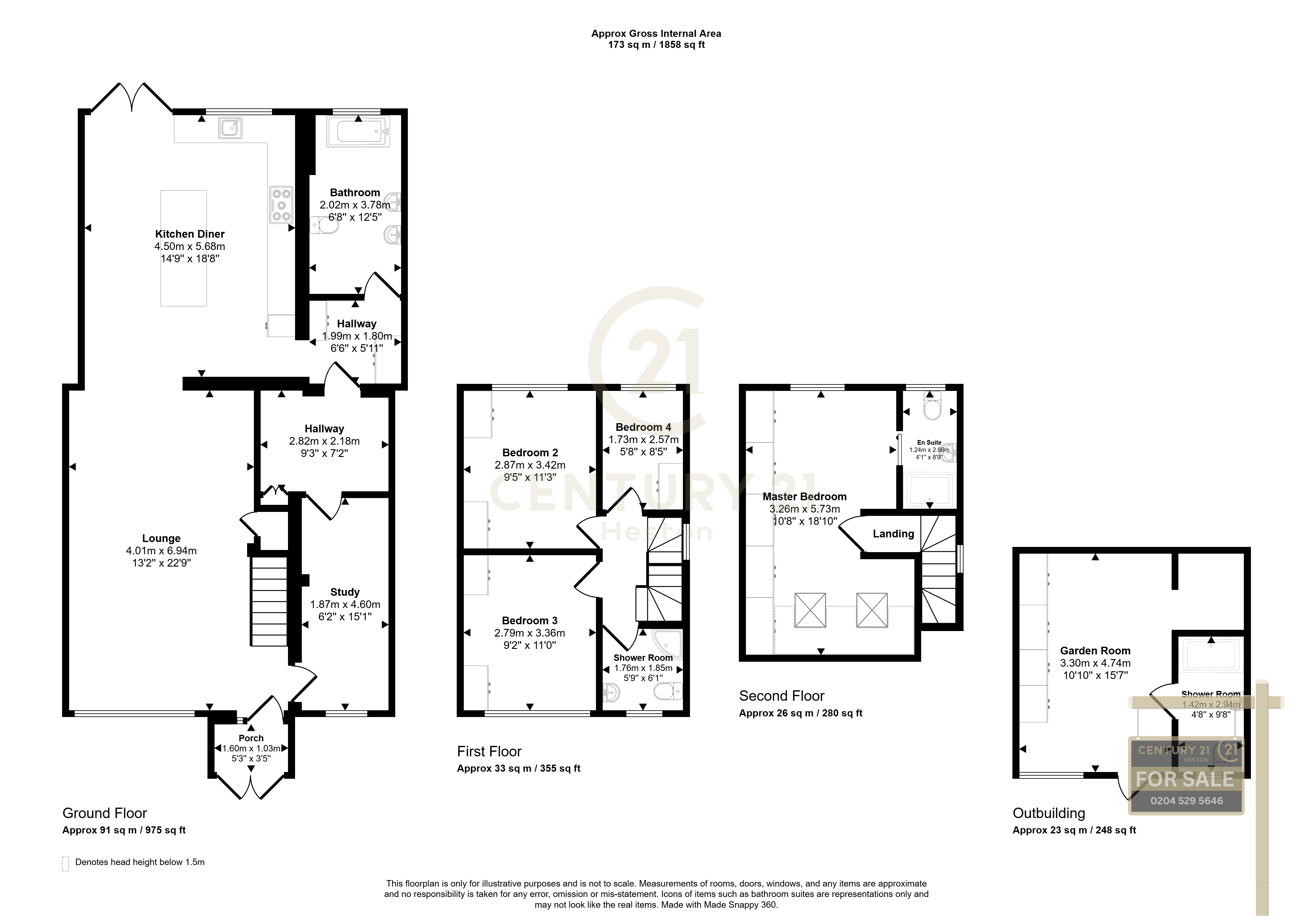 14, Oxford Avenue, HAYES floorplan