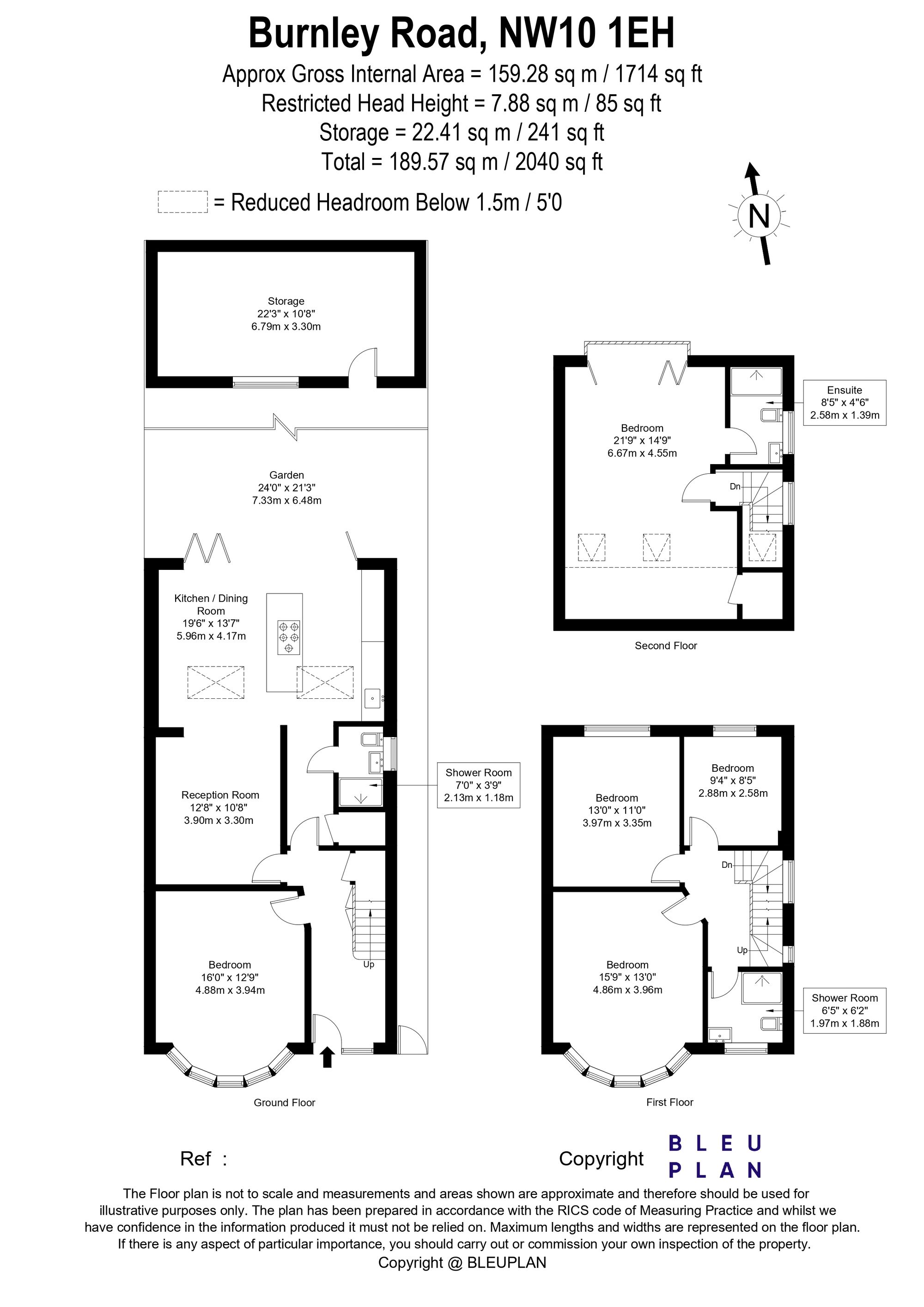 110 Burnley Road, London floorplan