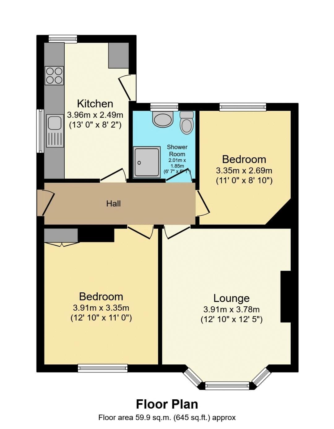 227, Durdar Road, Carlisle floorplan