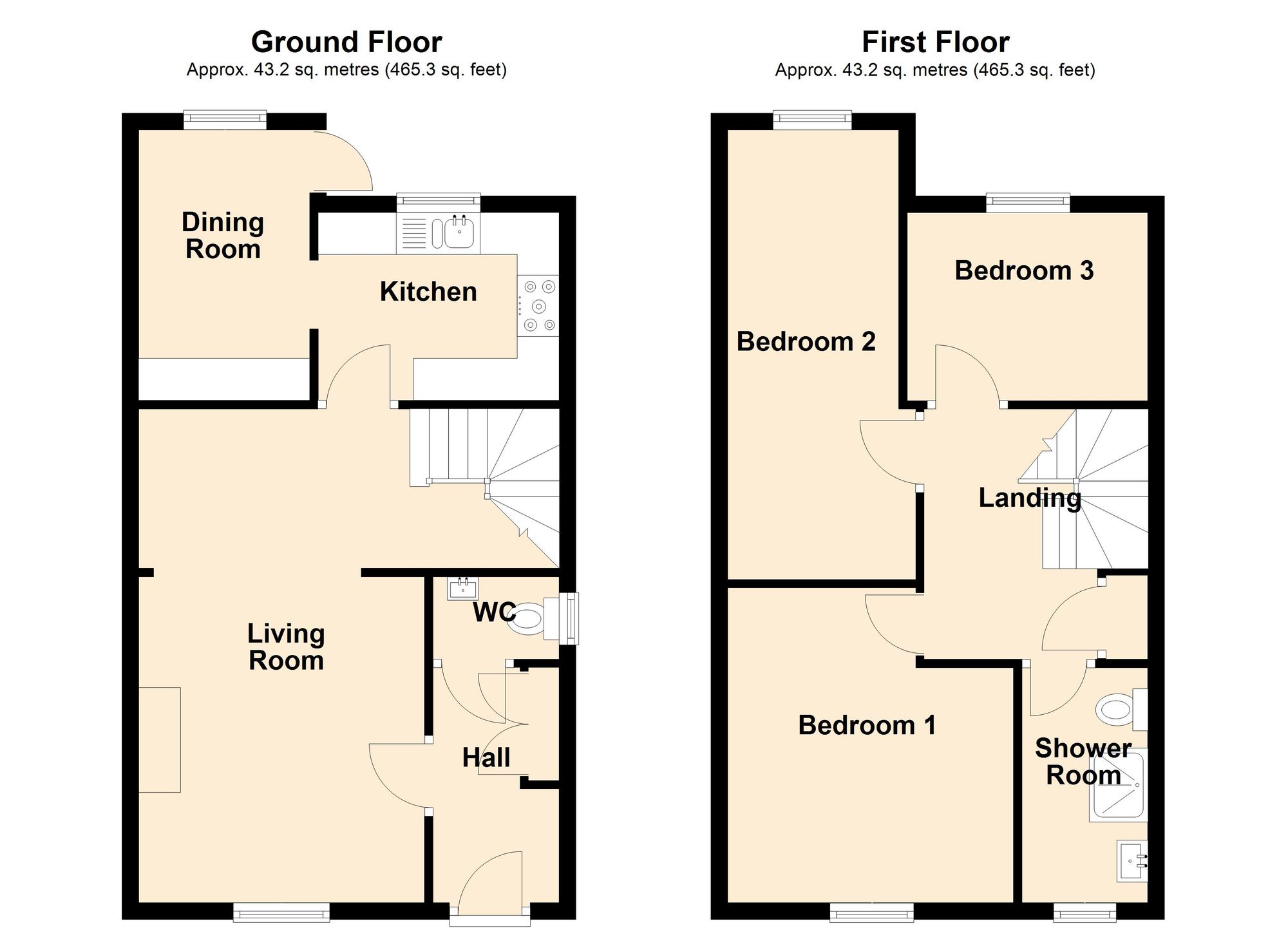 8 Holme Dene, Doncaster floorplan