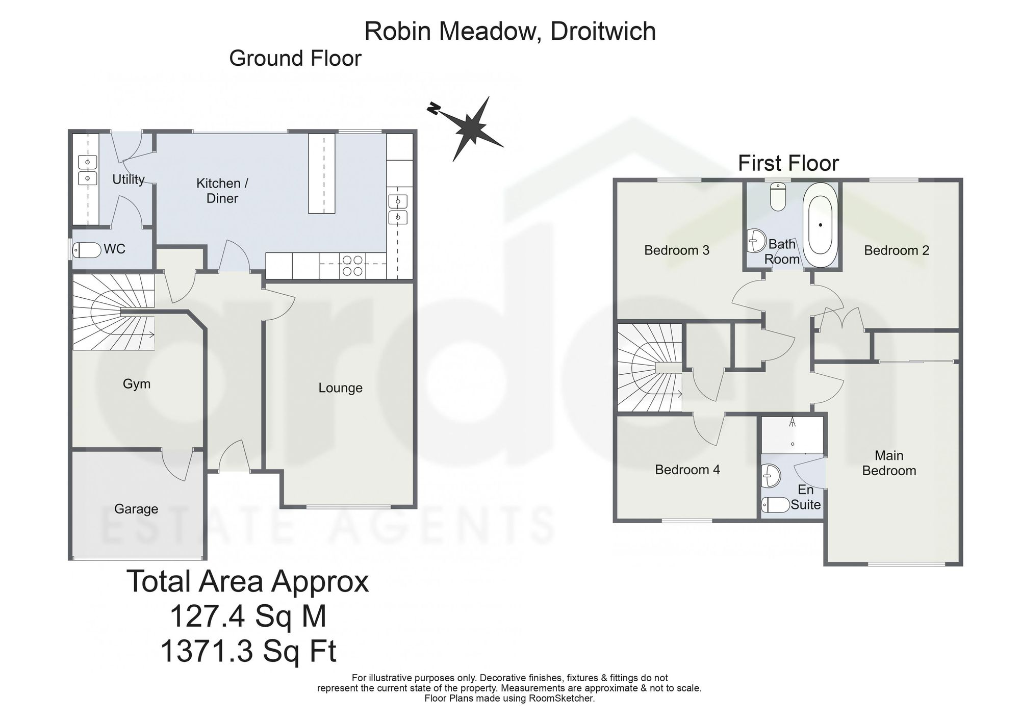 2 Robin Meadow, Droitwich floorplan