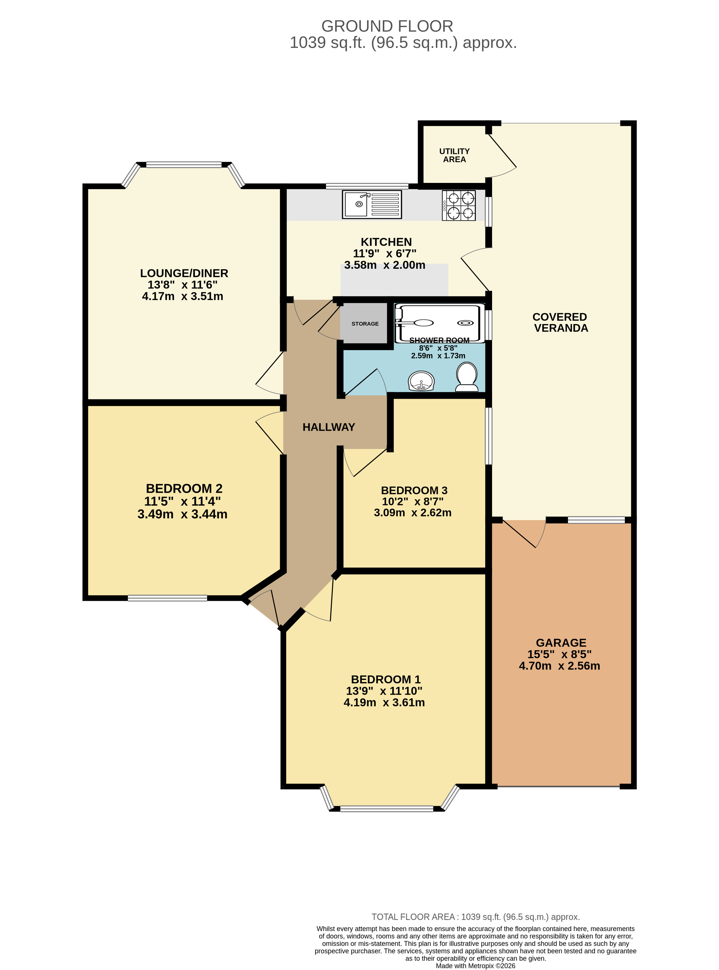 37, Felix Avenue, Bedfordshire floorplan