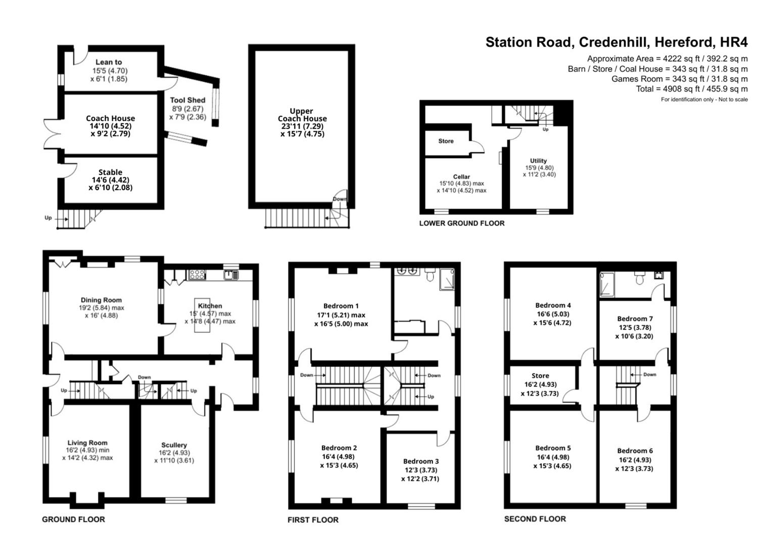 Station Road, Credenhill, Hereford HR4, 7 bedroom detached house for