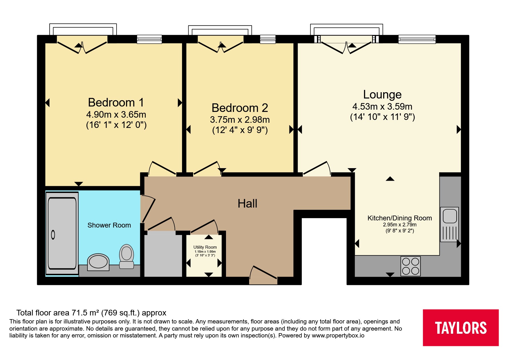30, Derwent House, Caldecotte floorplan
