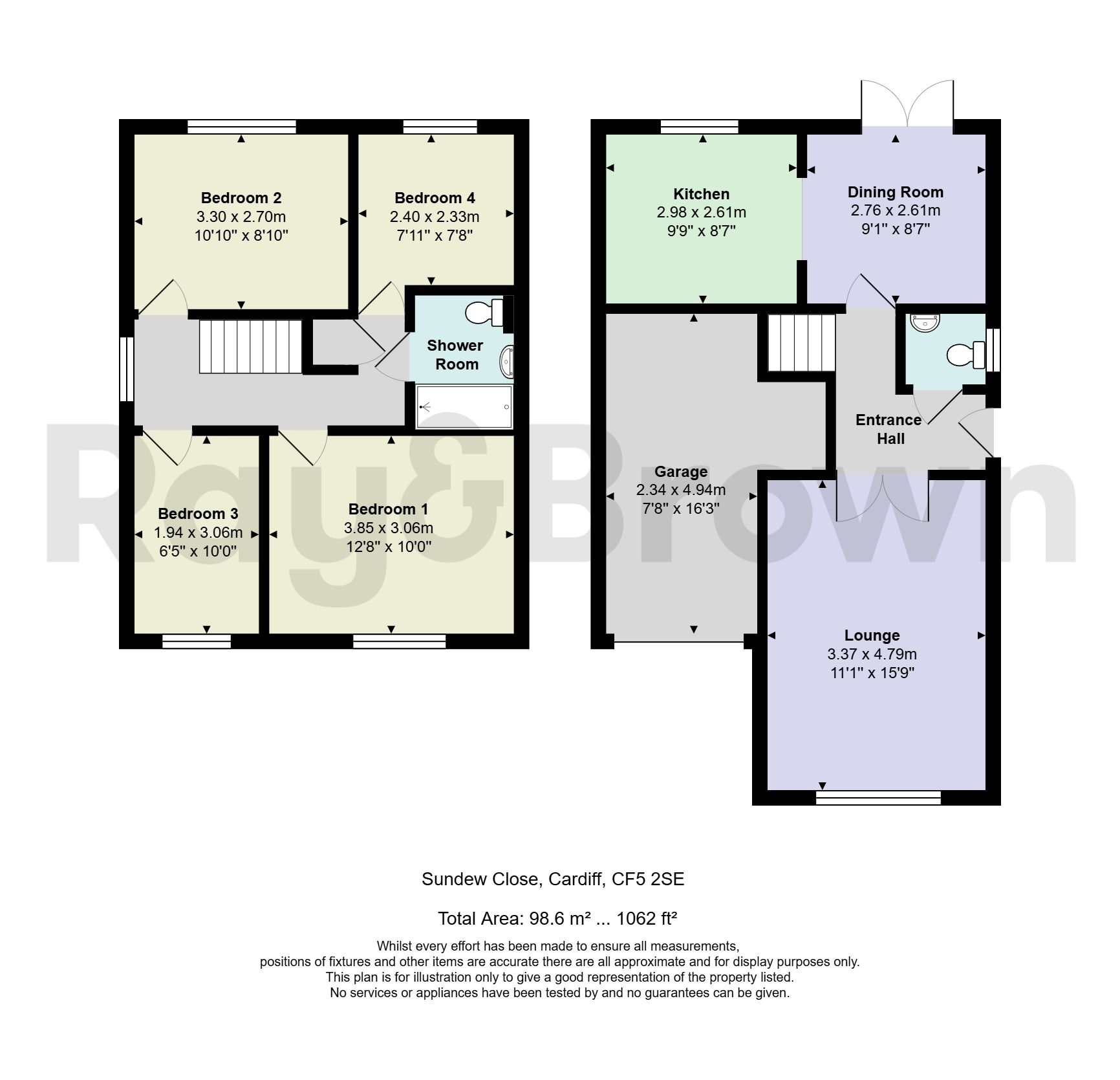 28 Sundew Close, Cardiff floorplan
