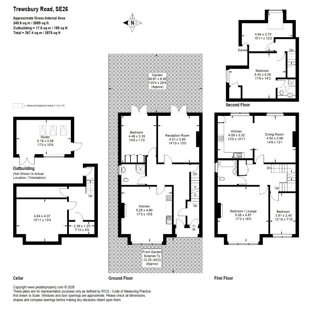 25, Trewsbury Road, London floorplan