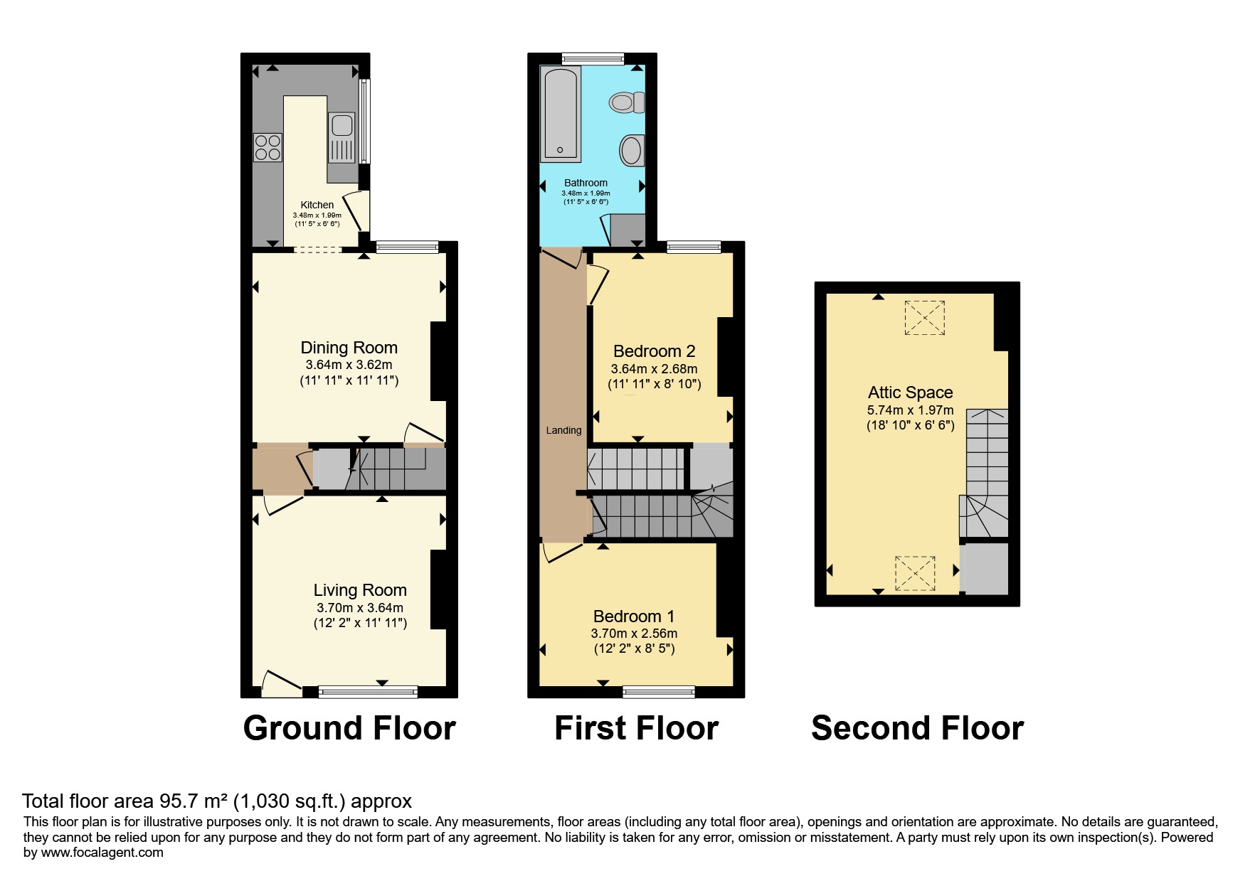 65, Spencer Street, Chesterfield floorplan