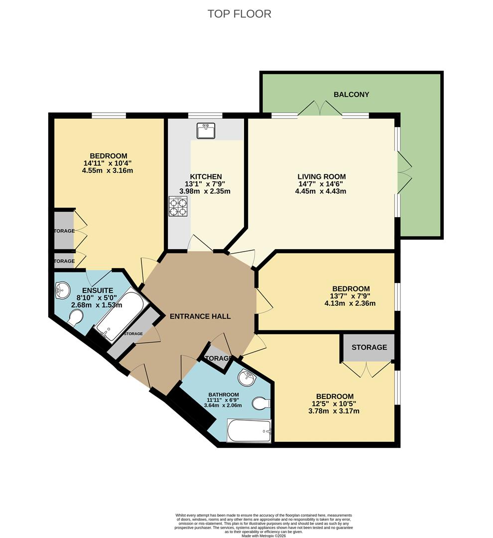 60, Dominica Court, Eastbourne floorplan