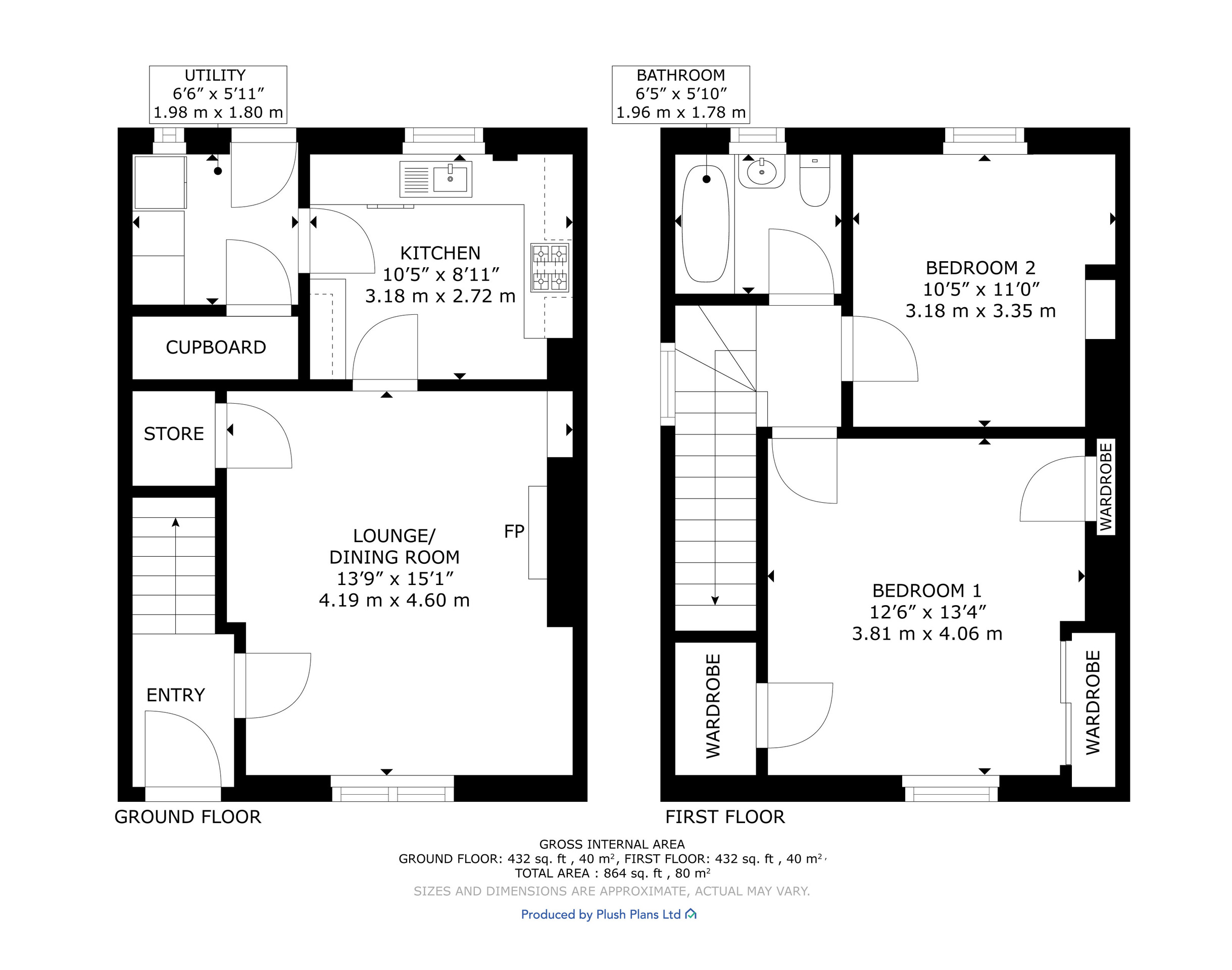116 Carnock Crescent, Glasgow floorplan
