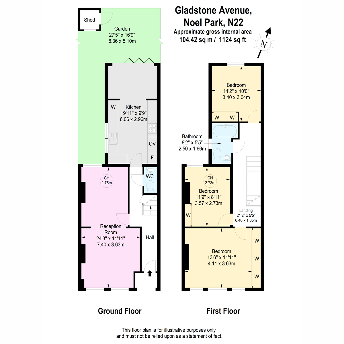 Gladstone Avenue, London N22, 3 bedroom terraced house for sale