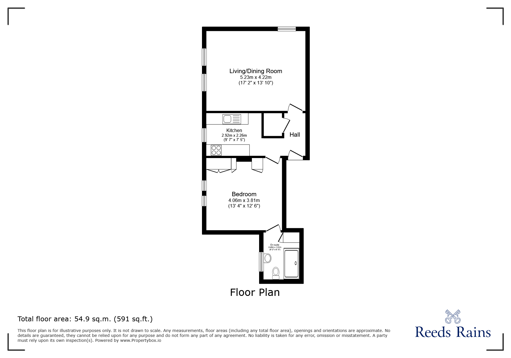 Flat 6 Graycliffe, 13, The Avenue, North Somerset floorplan