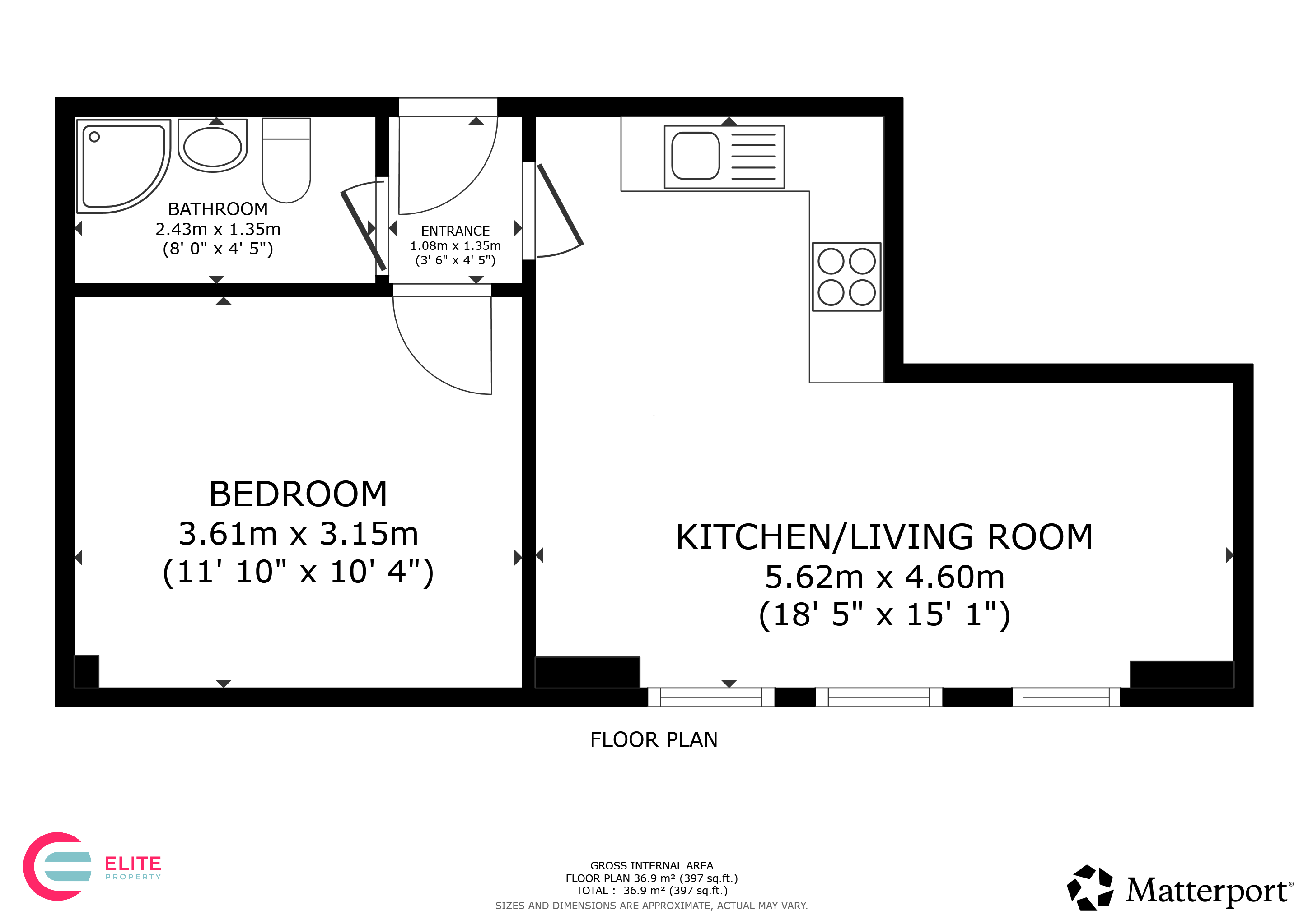Apartment 007 St Peters House,, Princes Street, Doncaster floorplan