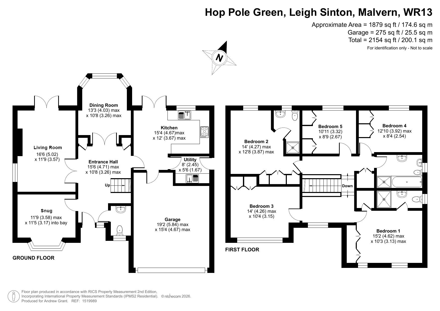 20, Hop Pole Green, Malvern floorplan
