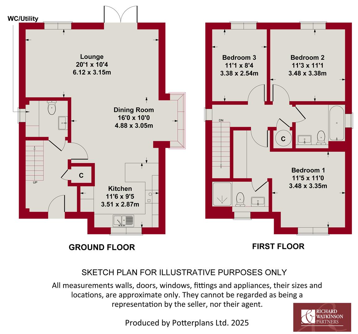 Plot 5, 7, Brunswick Place, Easthorpe floorplan
