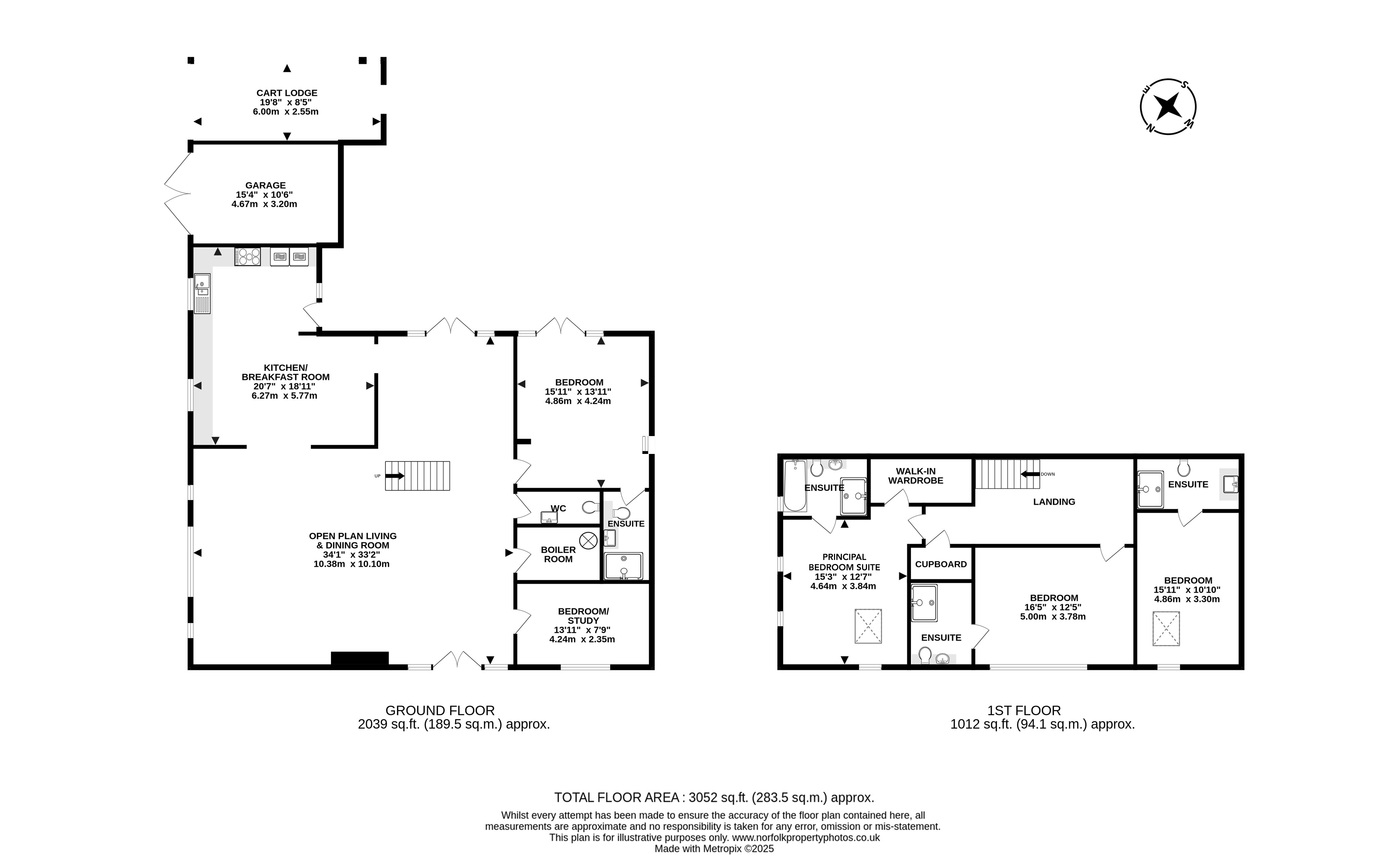Partridge Barn, Rackhams Corner, Corton floorplan