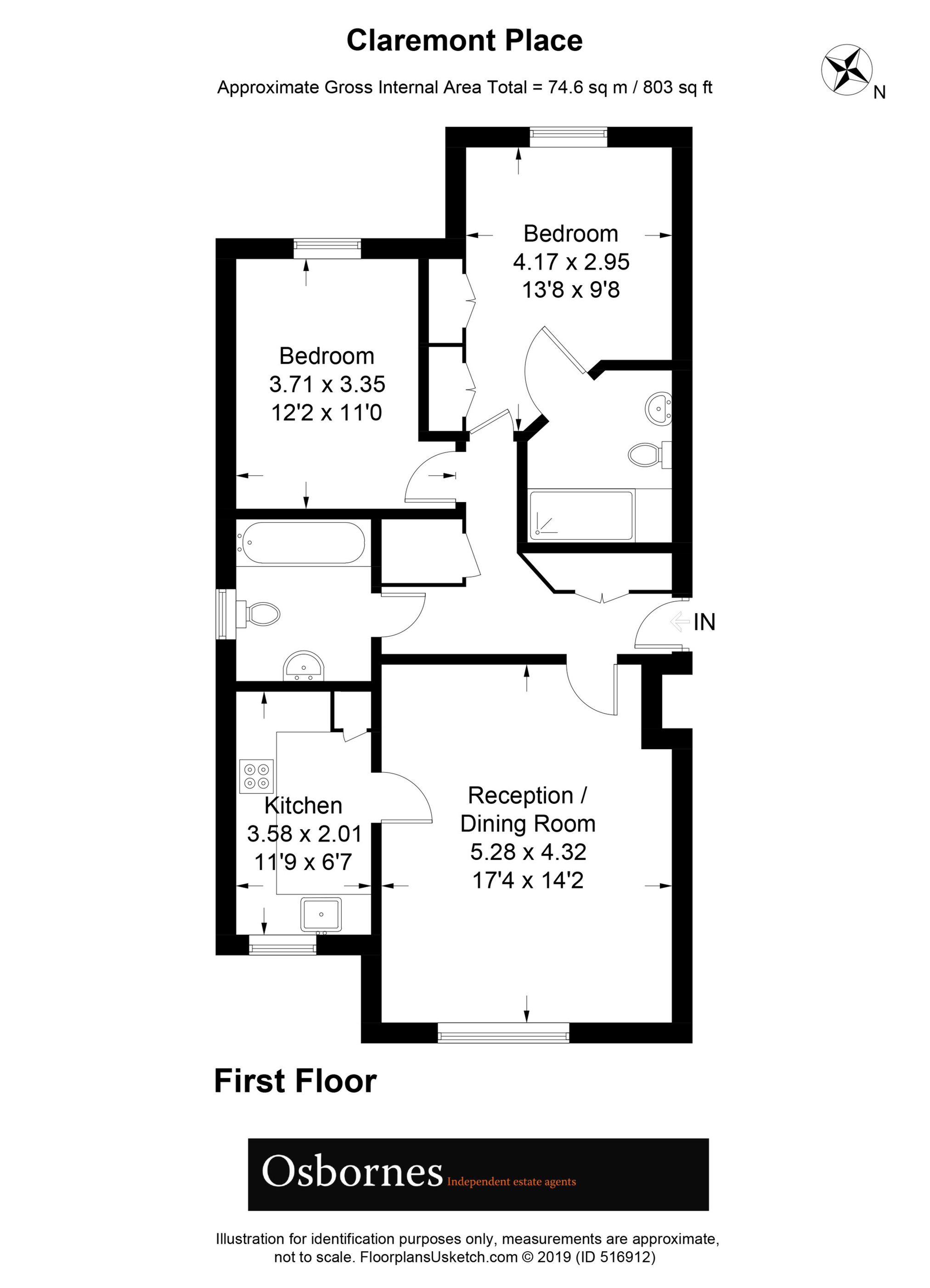 2 Bedrooms Flat for sale in Claremont Place, Blackwater GU17