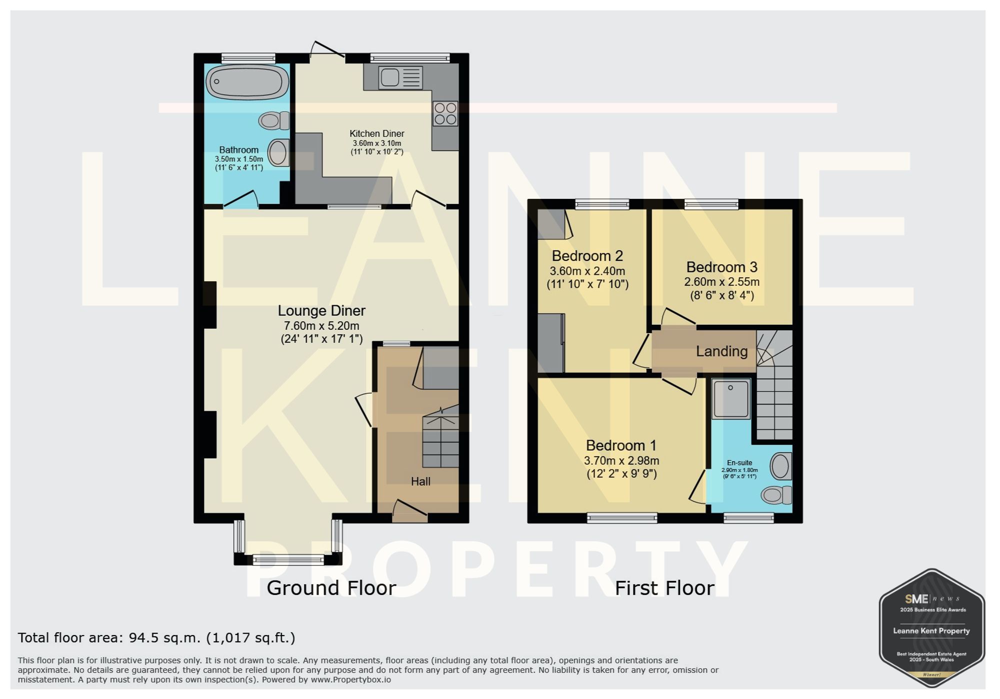8 The Avenue, Caerphilly floorplan