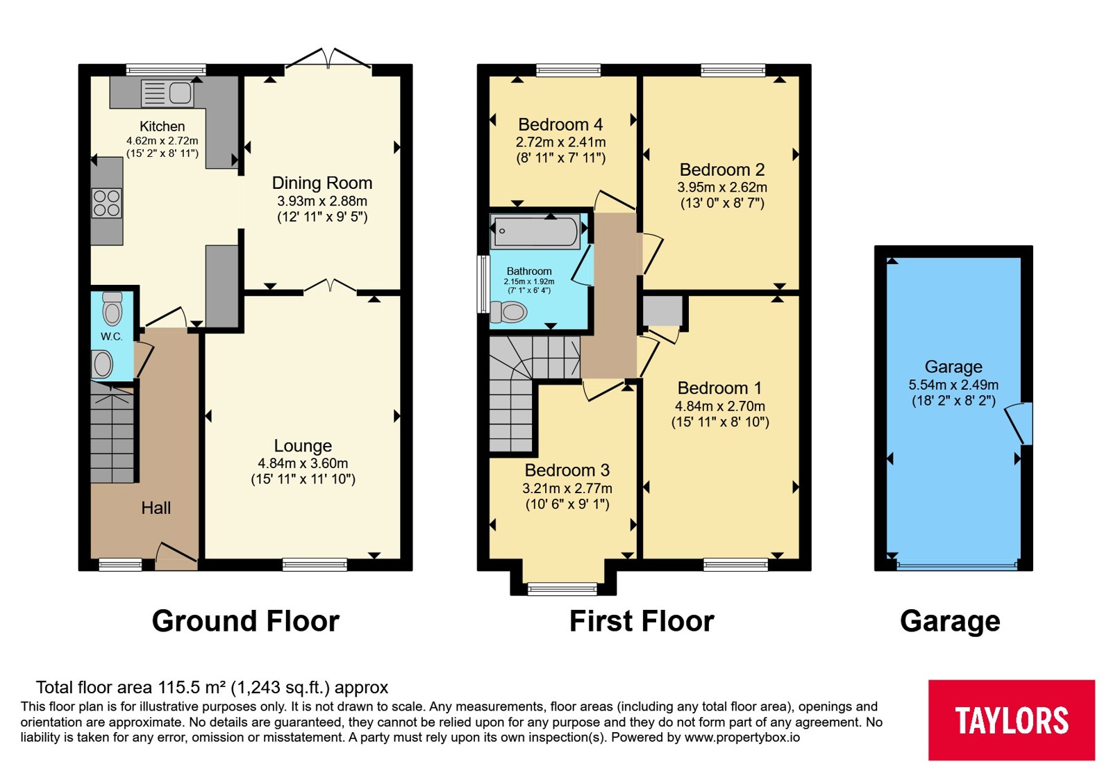 95, Watermeadow Drive, Northamptonshire floorplan