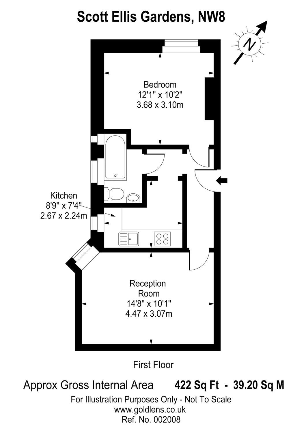 1 Bedrooms Flat to rent in Scott Ellis Gardens, St Johns Wood, London NW8