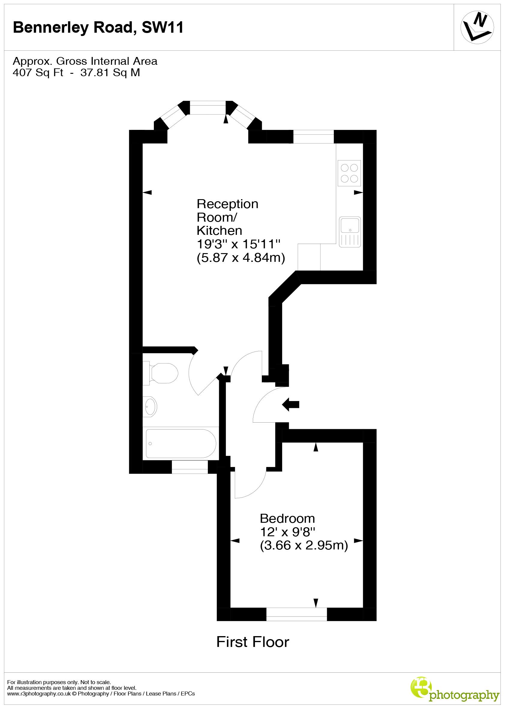 1 Bedrooms Flat for sale in Bennerley Road, London SW11
