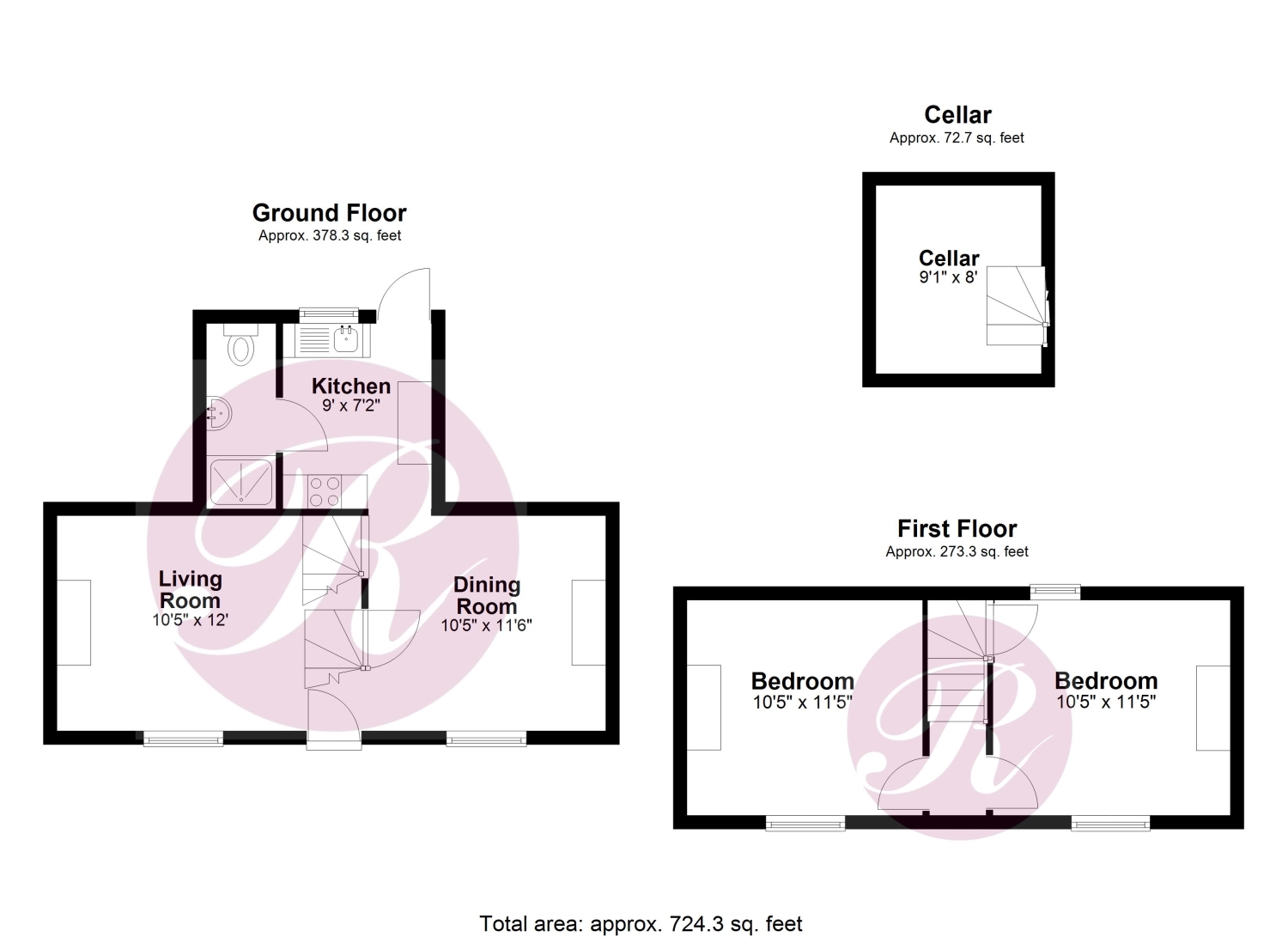 2 Sandwich Hill Cottages, Sandwich Road, Sandwich floorplan