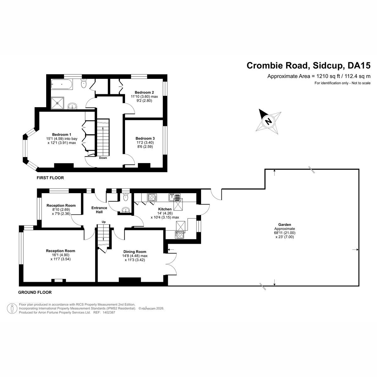 53, Crombie Road, Sidcup floorplan
