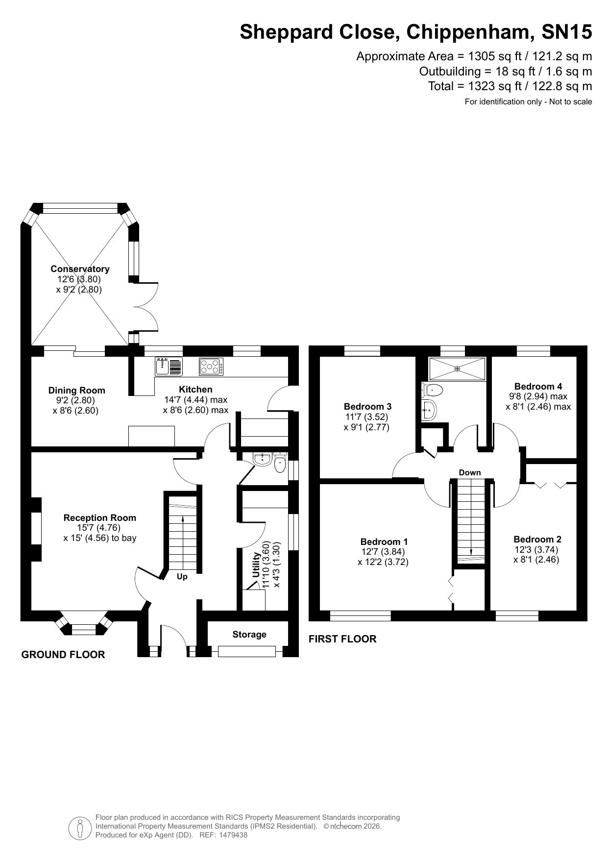 2, Sheppard Close, Chippenham floorplan