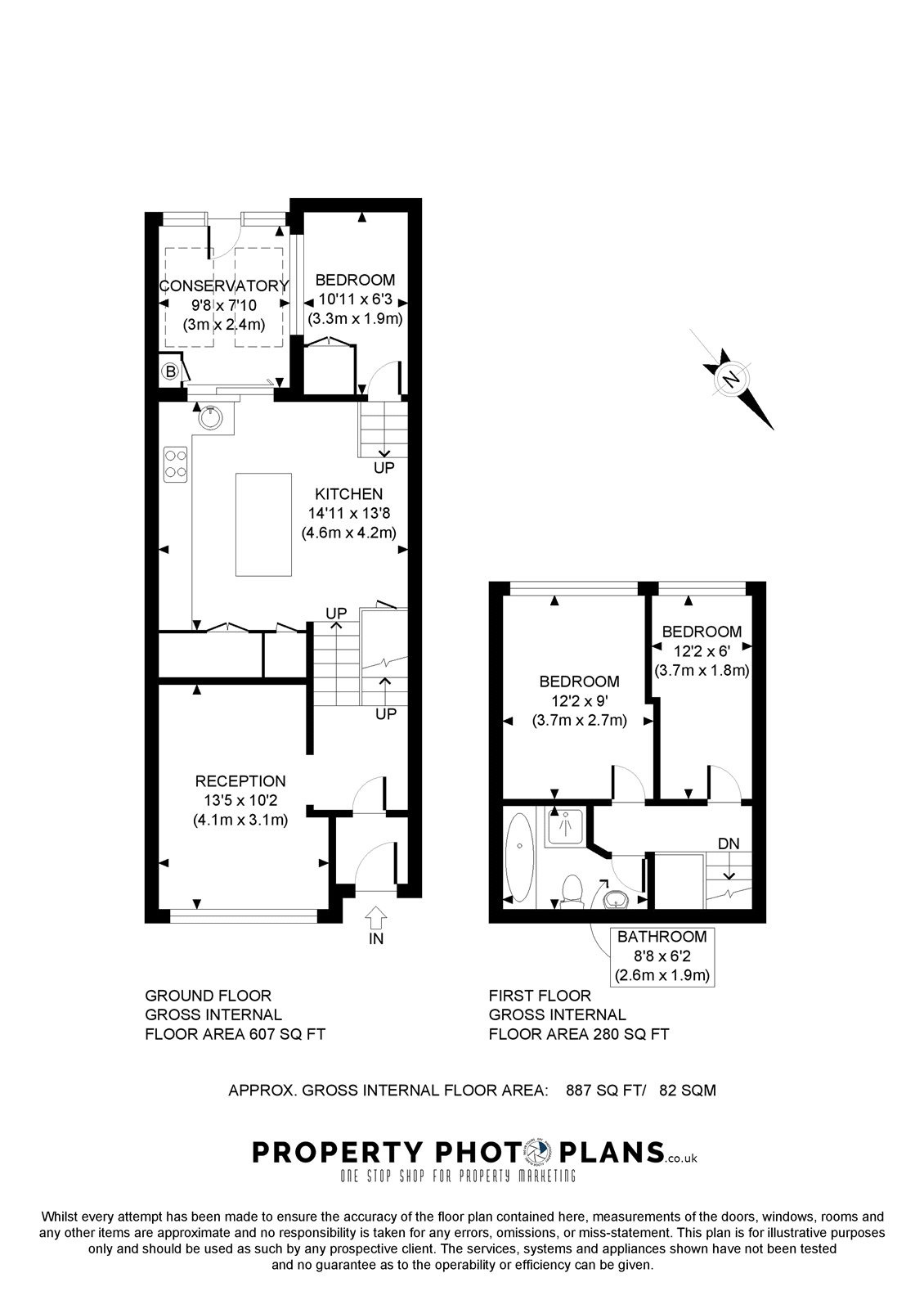18, Leaf Close, Middlesex floorplan