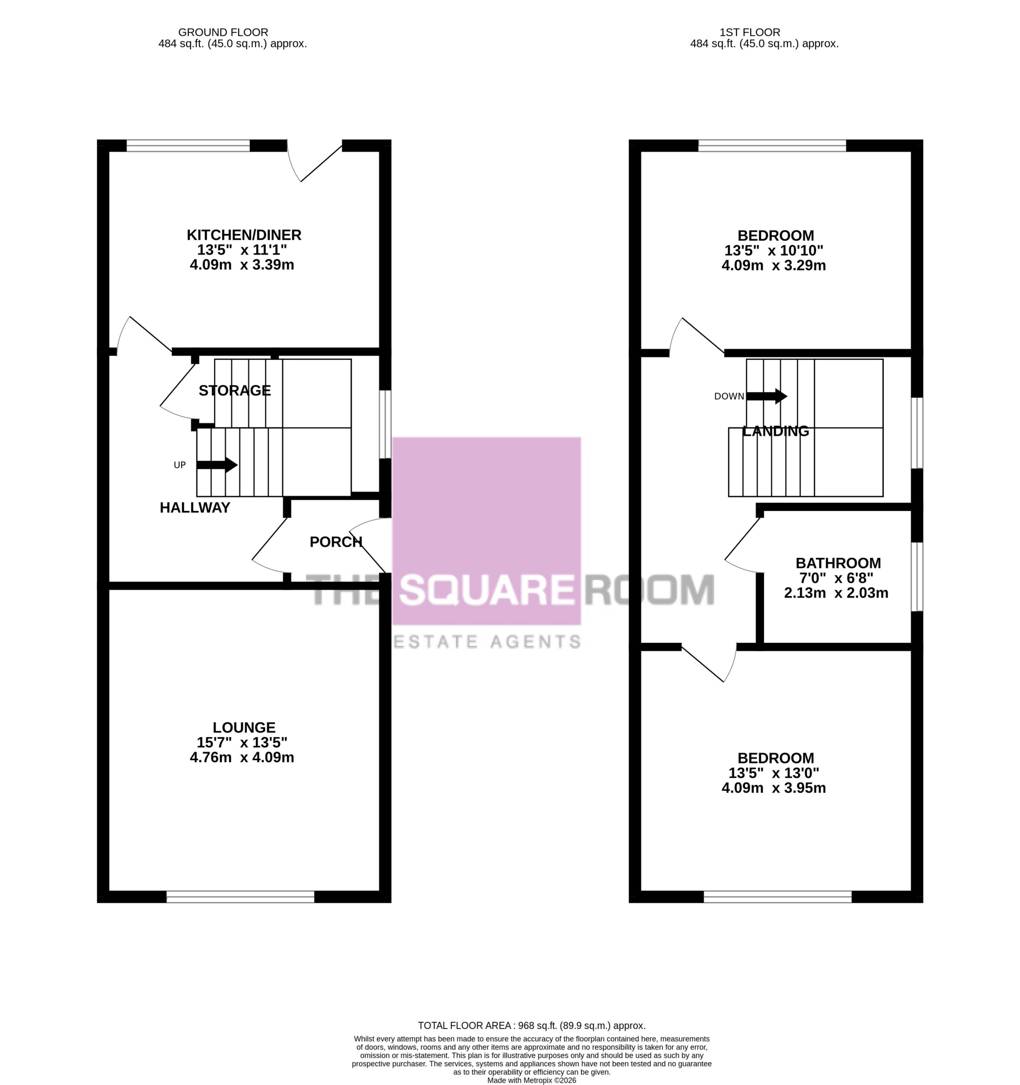 44, Hayfield Avenue, Poulton-Le-Fylde floorplan