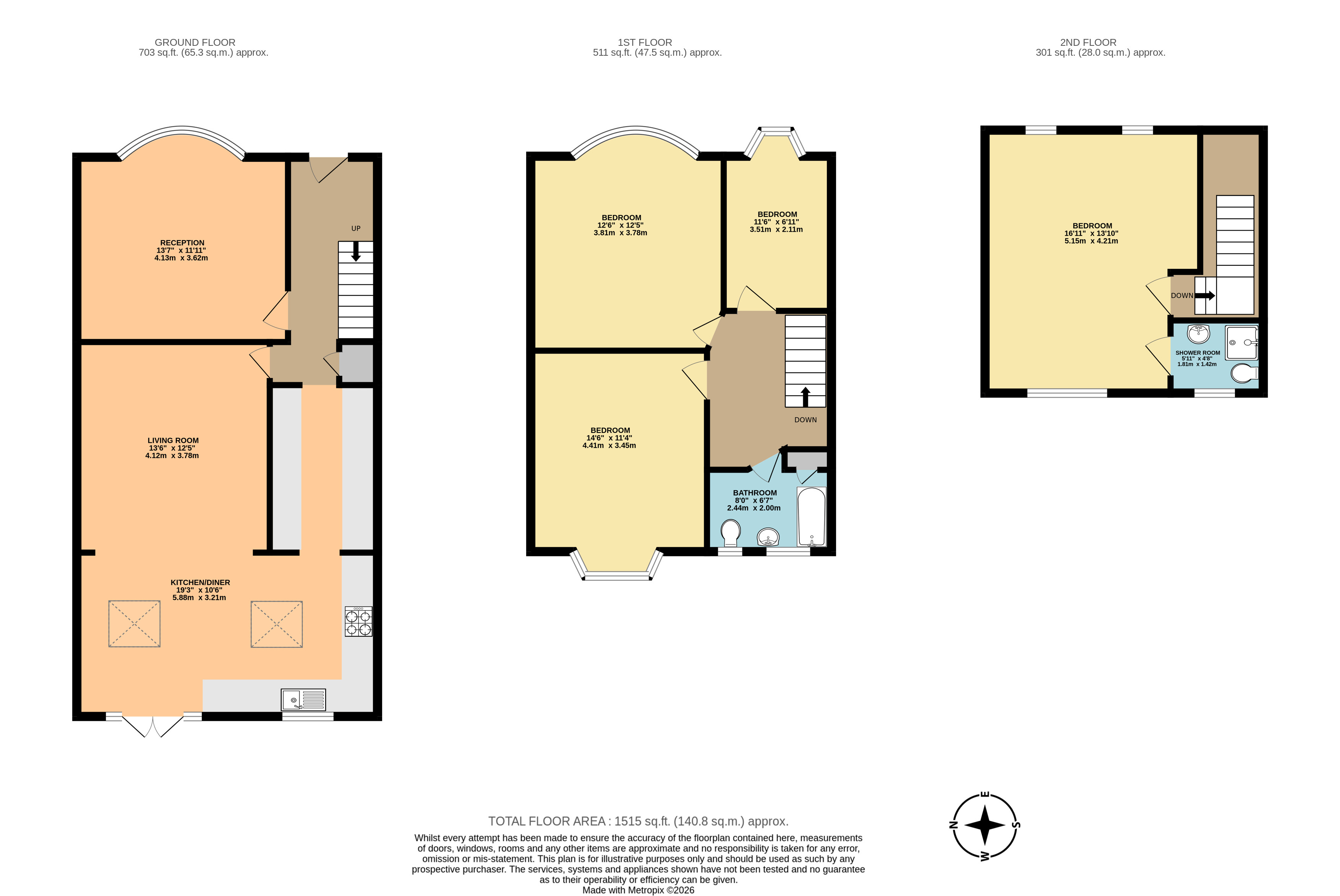 36, River Avenue, Palmers Green  floorplan