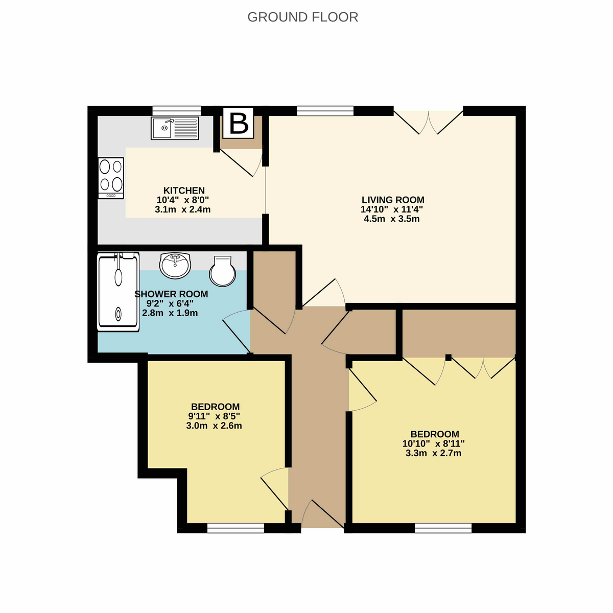 11 Felwater Court, London Road, East Grinstead floorplan